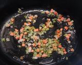 A picture of step 1 of Pork hock with in season asparagus sauce.