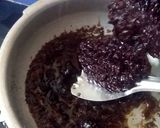 A picture of step 3 of Black rice pudding/ Chak Hao pudding.