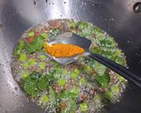 A picture of step 4 of Batata poha.