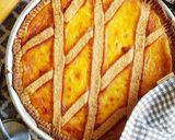A picture of step 5 of Pastiera Napoletana.