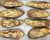 Une image de l'étape 11 de Papoutsakia 🇬🇷 aubergines farcies à la viande hachée et béchamel.