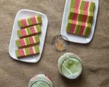 Gambar langkah 9 resipi Kek Lapis Matcha Strawberry.