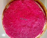A picture of step 6 of Beet pheni.