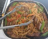 A picture of step 8 of McPhee's Chinese Beef Chow Mein.