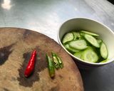 รูปขั้นตอนการทำที่ 6 ของ ผัดขนมจีนแกงเขียวหวาน.เจ