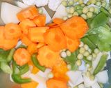 A picture of step 3 of Vegetable Tikka biryani.
