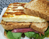 Foto del paso 4 de la receta: Sándwich de jamón ahumado con espinacas y queso al grill