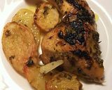 Foto del paso 4 de la receta Pollo al horno, con ajos, perejil y patatas