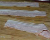 A picture of step 2 of Canary Island Skewers with Banana, Bacon, and Honey.