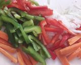 Foto del paso 1 de la receta: Wok de verduras y fideos de arroz 😋
