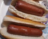 A picture of step 4 of Hotdogs with Mustard Green, Apple Slaw.
