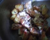 A picture of step 3 of Street style Aloo chaat.