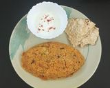 A picture of step 5 of Tangy Roasted Tomato Onion Rice | Quick Leftover Rice Transformation.