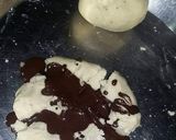A picture of step 3 of Panda biscuits n button  biscuit.