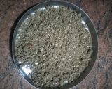 A picture of step 5 of Bajra-gud pinni.