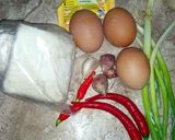 Foto langkah ke 1 dari resep Dadar Tahu Telur Pedas.