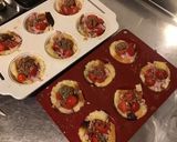 Une image de l'étape 4 de Petits nids farcis jambon blanc,mozzarella di buffala et tomates cerises.
