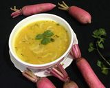 A picture of step 4 of Radish Dal.