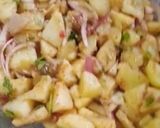 A picture of step 10 of Iftar special layer wali chana chat.
