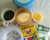 Foto langkah ke 1 dari resep Puding Lumut Bunga Telang.