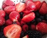 A picture of step 1 of Baked Camembert with Red Wine and Berry Sauce (Vegetarian).