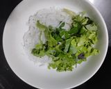 Hình bước làm 1 của món Bún trộn chay