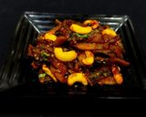 A picture of step 6 of Kaju Karela Sabji.