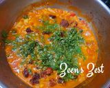 A picture of step 4 of Moong Badi Aloo Curry/Lentil Dumplings with Potatoes.