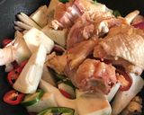 Foto langkah ke 5 dari resep Gulai nangka muda ayam pedas.
