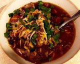 A picture of step 13 of Rockin' Bockin' Steak and Black Bean Soup.