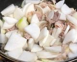 A picture of step 2 of Japanese Miso Daikon Radish with Pork.