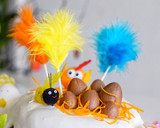 Foto del paso 1 de la receta: Mona de Pascua de chocolate cubierta con merengue suizo | @DarixLAB