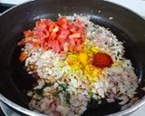 A picture of step 4 of Veg. Chettinad Curry.