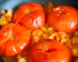 Hình bước làm 4 của món Cà Chua Nhồi Chả Tôm Quết Áp Chảo