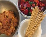 Hình bước làm 4 của món Chicken Kebab (Gà xiên nướng than)+ Yoghurt Sauce