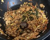 A picture of step 4 of Kimchi fried rice (Pork).