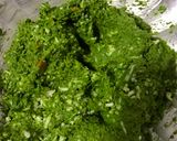 A picture of step 3 of Golden Cheesy Palak Nuts 🥜.