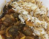 A picture of step 7 of Dawood Basha with Kofta.