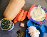 Une image de l'étape 1 de Velouté de butternut au mascarpone.