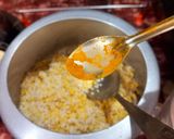 A picture of step 3 of Khara Pongal (Ven Pongal).