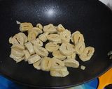 A picture of step 1 of Soya Chaap Masala.