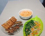 Foto langkah ke 4 dari resep Urap urap, tempe, ikan pindang #ResepPertamaku.