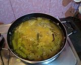 থোড়-ডাঁটা দিয়ে মটর ডাল (thor data diye matar dal recipe in Bengali) রেসিপির ধাপ 2 ছবি