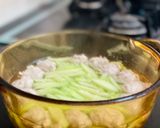 Hình bước làm 3 của món Canh Dưa Hấu Non Nấu Giò Sống