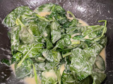 Pasta con espinacas