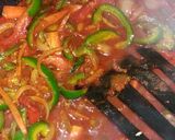 A picture of step 4 of Paneer Jhalfrezi.
