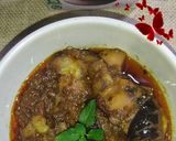 A picture of step 6 of Masala Baingan Aloo.
