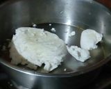 A picture of step 1 of Nolen gur sandesh.