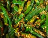 A picture of step 3 of Bhindi.