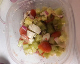 A picture of step 6 of Cucumber tomato feta salad.